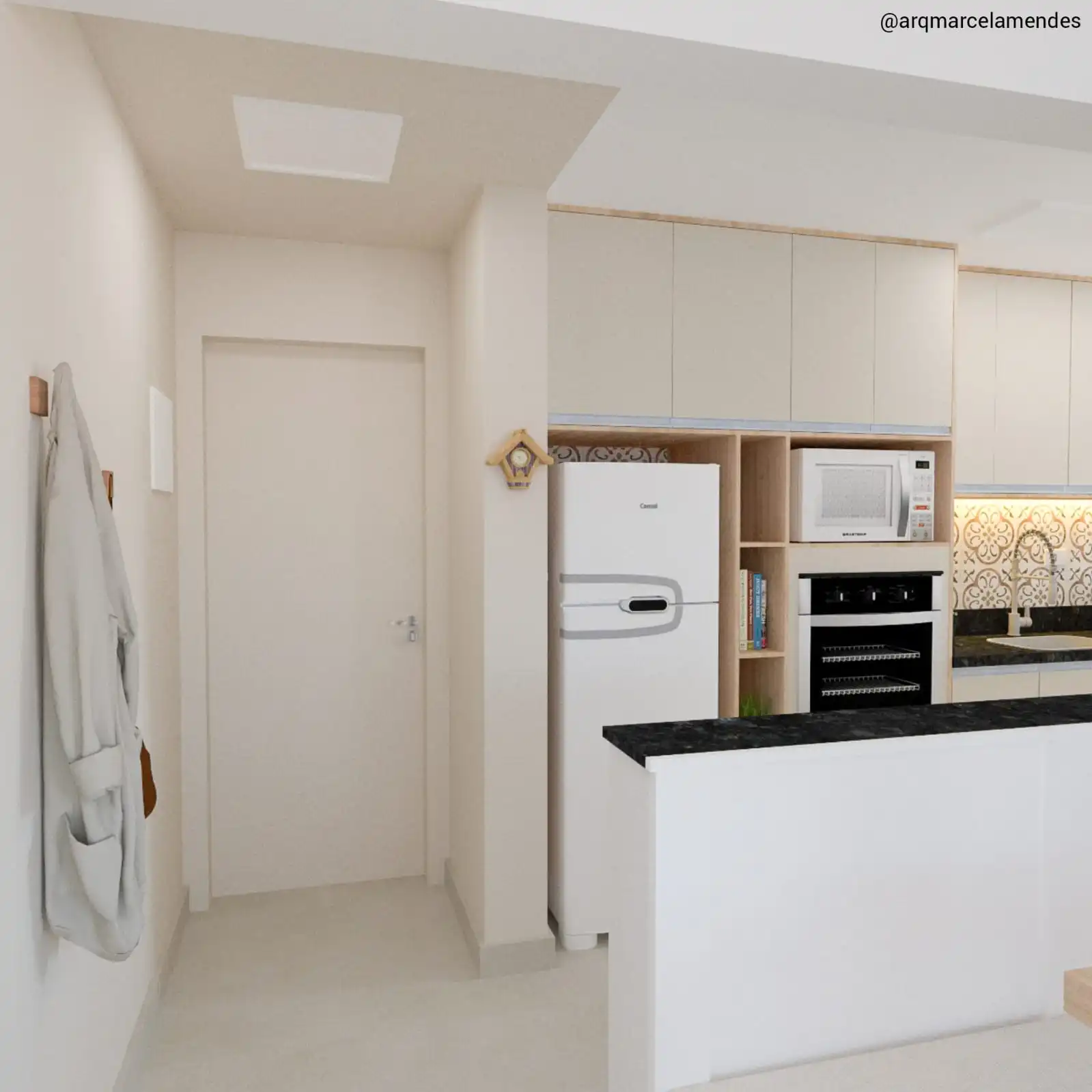 Hall do apê da Cris - Praia Grande