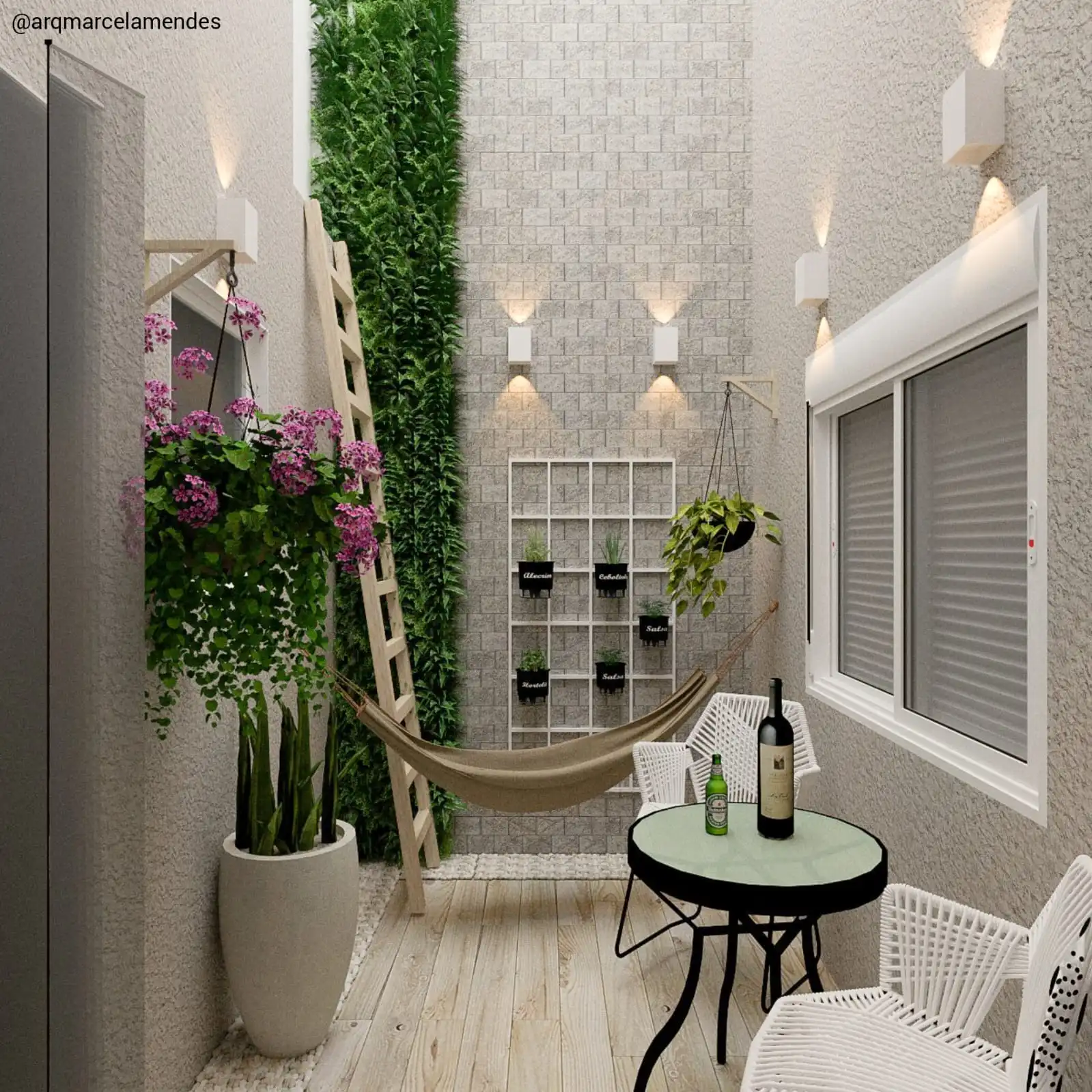 Jardim de inverno da casa do Giuliano e da Pati - Ribeirão Pires