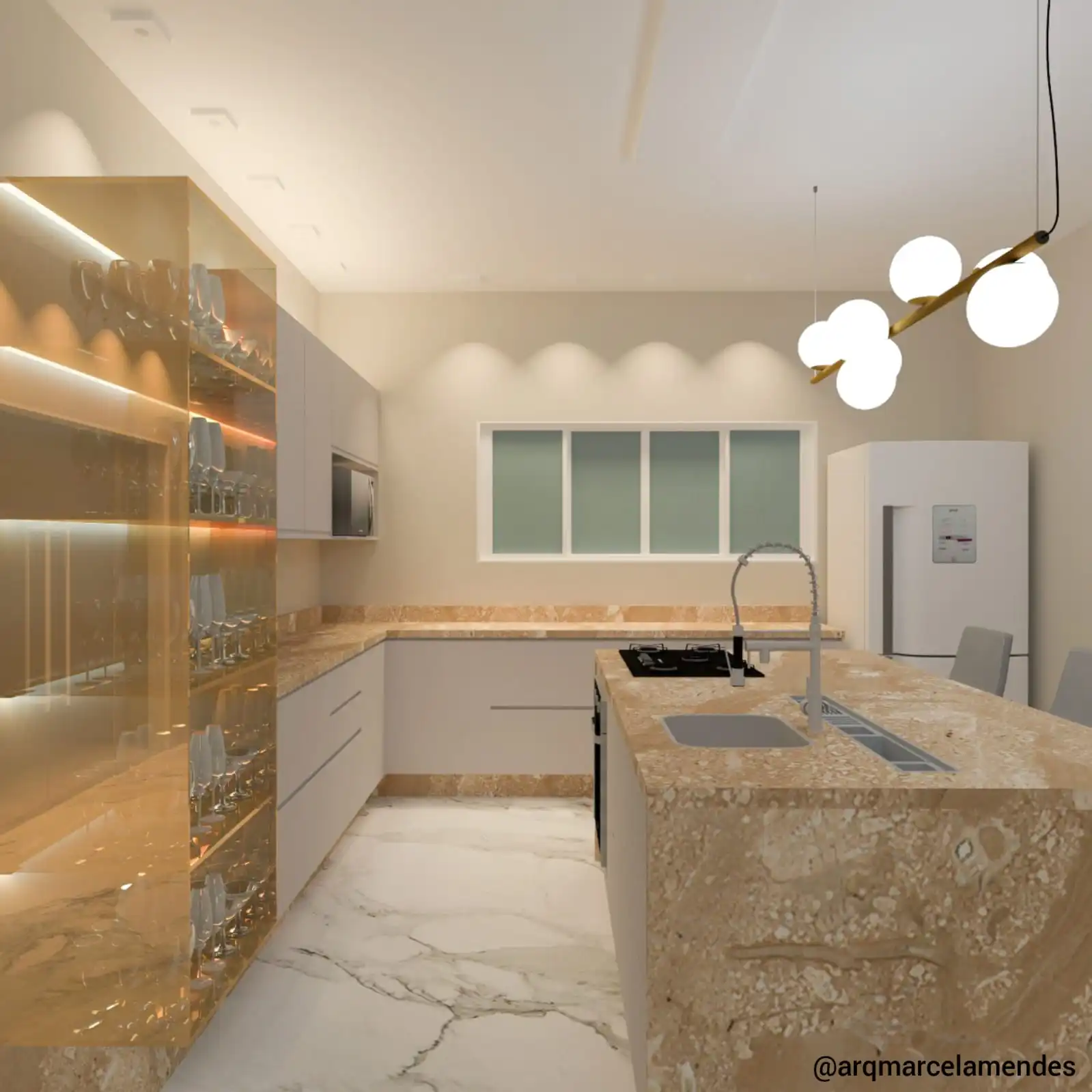 Cozinha da casa da Day e do Ricardo - Mongaguá